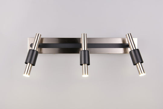 Trio Lighting Triple Spot in Silver Color