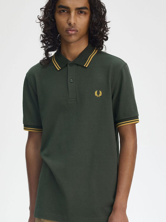 Polo Herrenbluse Kurzarm Grüne
