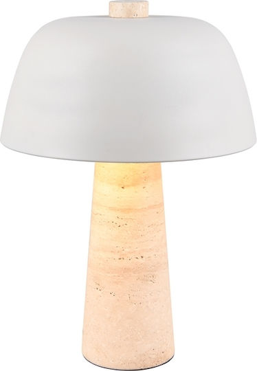 Trio Lighting Tischlampe mit Gray Schirm und Basis