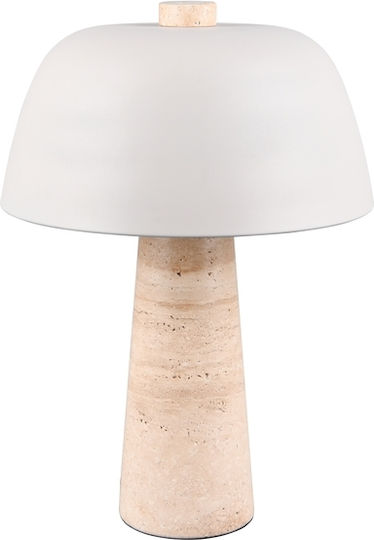 Trio Lighting Tischlampe mit Gray Schirm und Basis