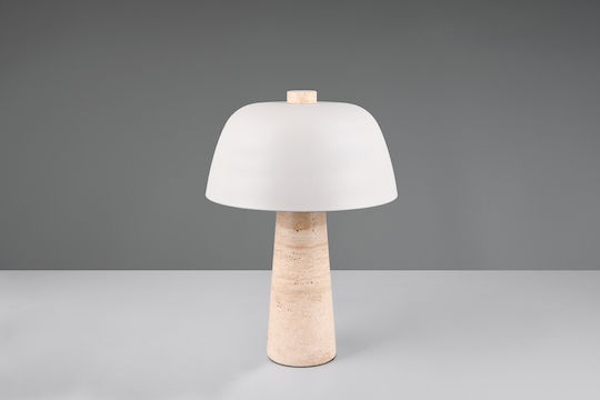 Trio Lighting Tischlampe mit Gray Schirm und Basis