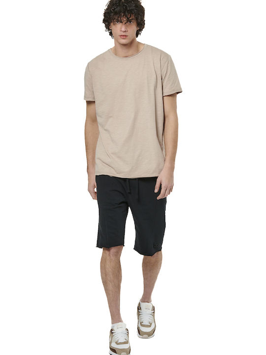 Body Action Slub Textured T-shirt Brown