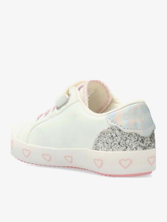 Kids Sneakers with Scratch White
