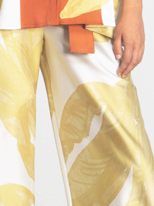 Moutaki Damen Stoff Palazzohose