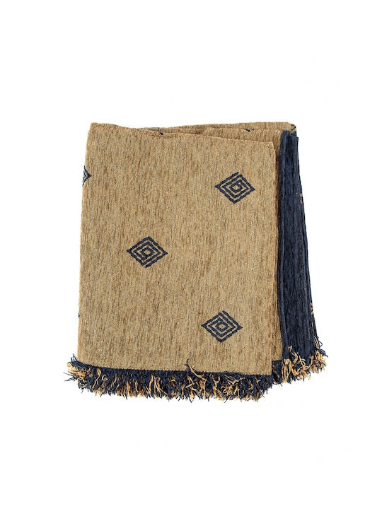 Sunshine Spira Ριχτάρι Πολυθρόνας Chenille 180x180εκ. Blue