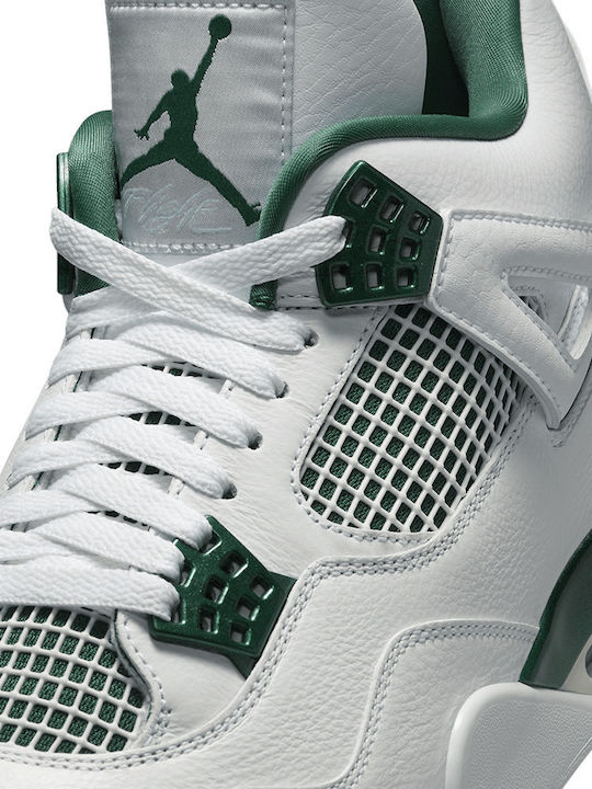 Air  4 Retro Ανδρικά Μποτάκια White / Oxidized Green / Neutral Grey