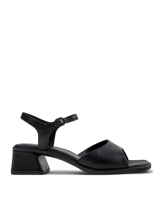 Sandale din Piele pentru Damă Negre