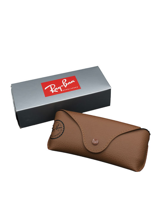 Ray Ban Jack Unisex Sonnenbrillen mit Rose Gold Metallischem Rahmen und Blauen Verlaufsfarben Fassungen RB3565 92023F