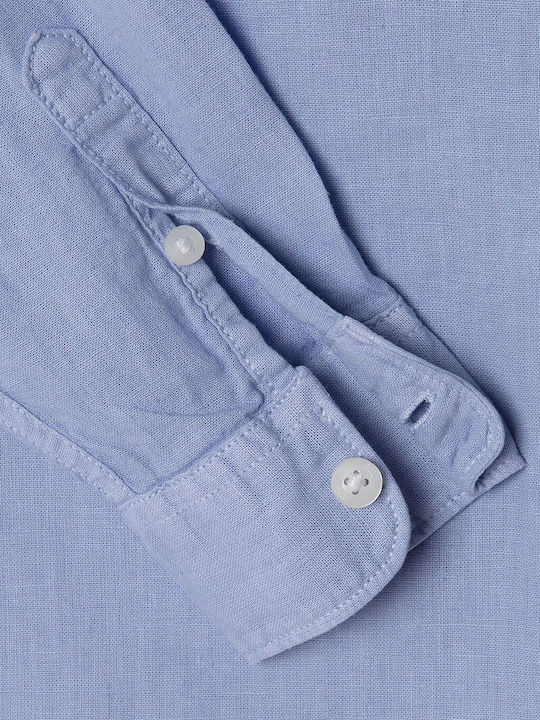Kids Shirt Long Sleeve Azzurro Blue Chamber