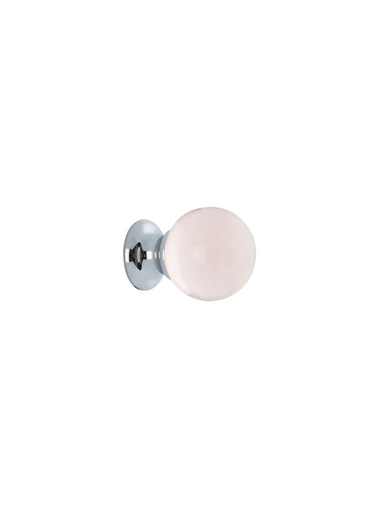 Zogometal Knopf Möbelgriff aus Metallisch Pink/Chrome Ø30mm 723 1Stück