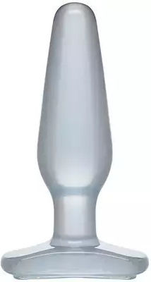 Doc Johnson Crystal Jellies Butt Plug Anal Plug Mittel Clear 14cm