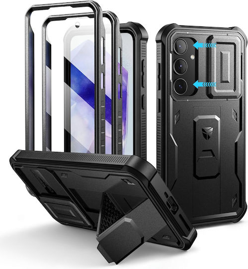 Θωρακισμένη Θήκη Samsung Galaxy A35 5g Dexnor Full Body Two Frames Μαύρη