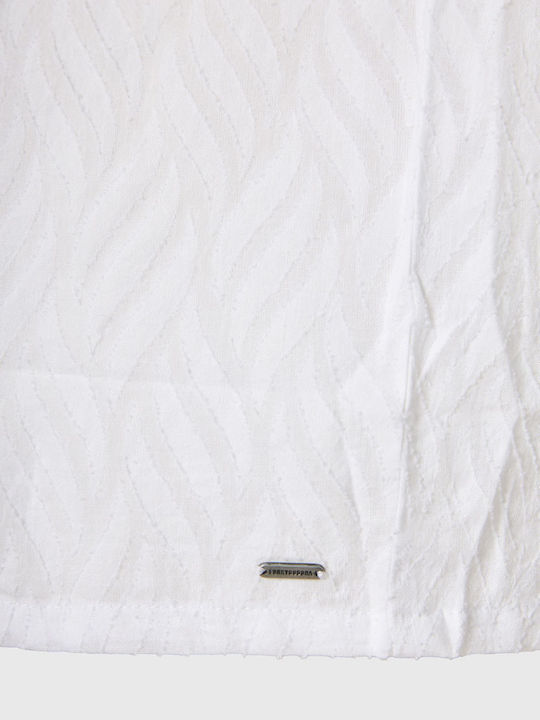 Long Sleeve Women's Cotton Shirt White