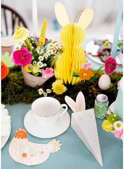 Bunny Honeycomb Decoration Yellow 30cm
