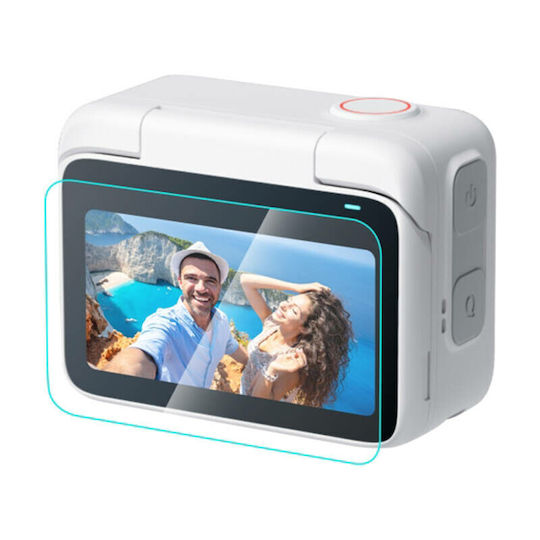 2 In 1 Screen Lens Tempered Glass Film Puluz Insta360 Go 3 Transparent