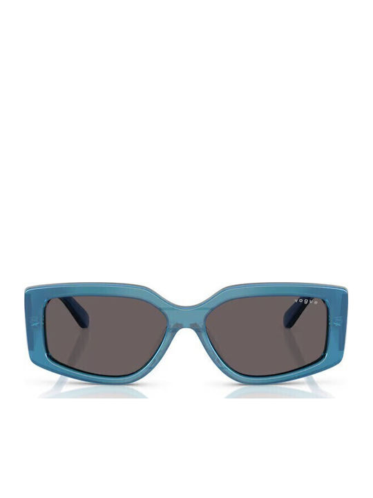 Vogue Women's Sunglasses with Silver Horn-Rimmed Frame and Grey Lenses VO5642SU 323787