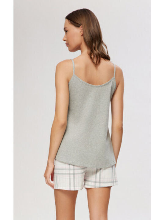 Minerva Summer Women's Pyjama Set Gray