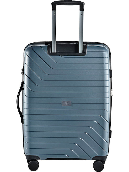 Lavor Medium Hard Gray Suitcase With 4 Wheels Height 66cm