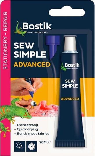 Bostik Fabric Glue Sew Simple Κολλα Υφασματων 20ml