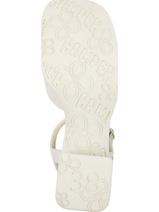 Leder Sandalen Weiß