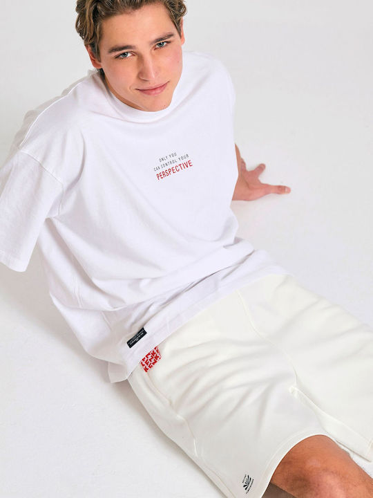 Men's Athletic Shorts Off White Ecru