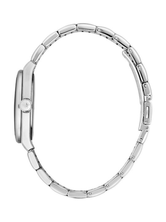 Maserati Men's Watch 35mm Battery with Silver Metal Bracelet