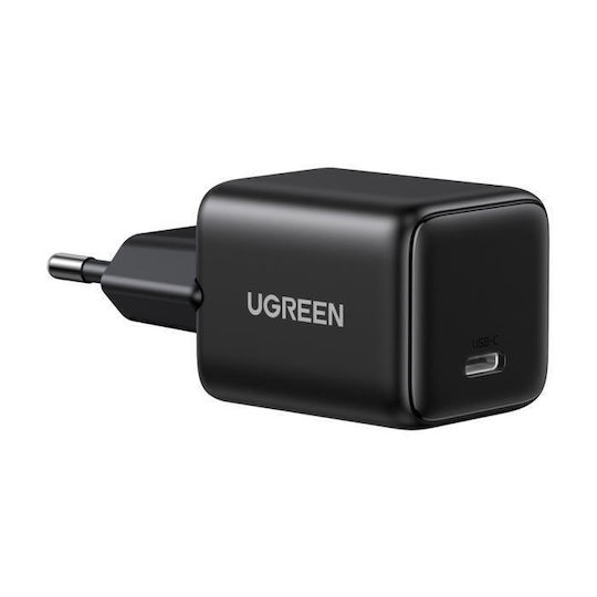 Ugreen Charger Without Cable GaN with USB-C Port 20W Power Delivery Blacks (X512)