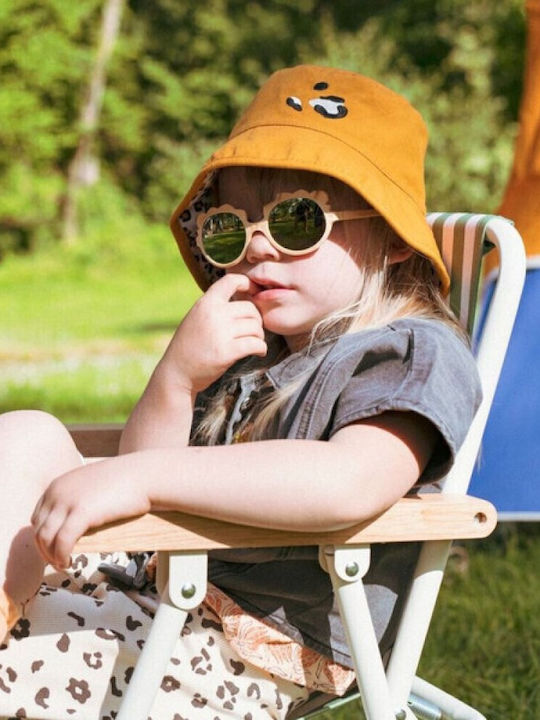 KiETLA Palarie Copii Bucket Din Tesatura Cu Protectie Solara Portocalie