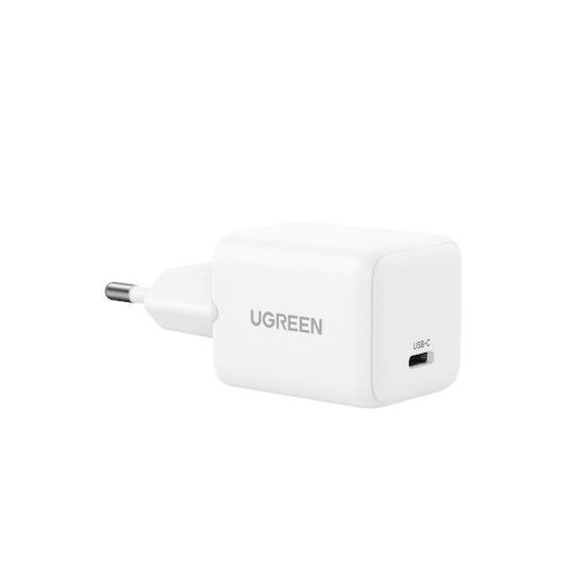 Ugreen Charger Without Cable GaN with USB-C Port 20W Power Delivery Whites (X512)