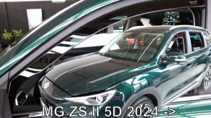 Heko Set of Windbreakers Front Car Dark Fime for MG ZS 2024+ 2pcs