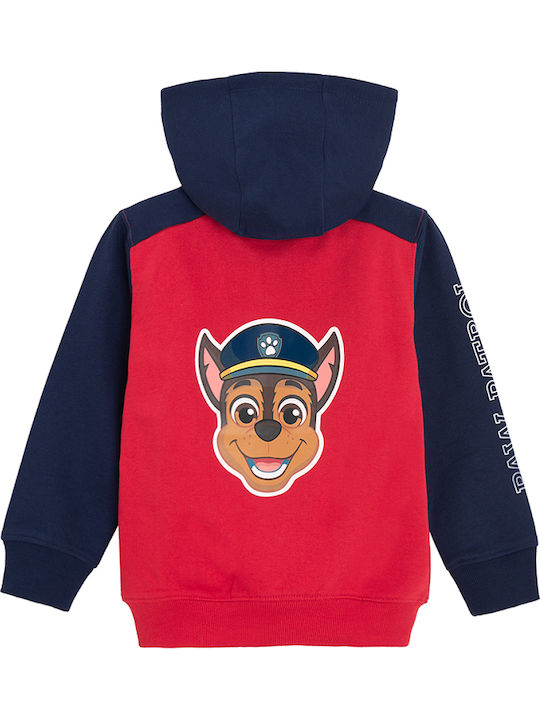 Cardigan pentru copii cu Glugă ROȘU Paw Patrol