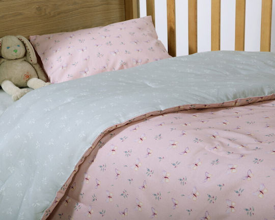 Nef-Nef Homeware Cotton Baby Quilt Wings Of Joy 110x140cm Pink