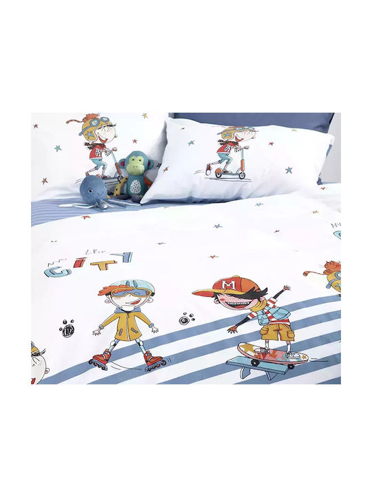 Nef-Nef Homeware Σετ Μονά In The City Λευκό 170x260cm Nef-Nef Homeware Σετ Μονά In The City Λευκό 170x260cm