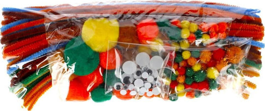 Craft with Fun Детски Занаяти за Деца 3+ години+ Години 300бр