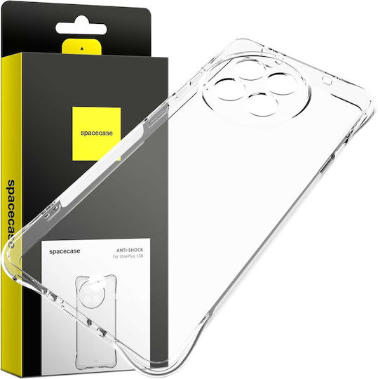 Spacecase Anti-shock Bumper Σιλικόνης 1mm με Λουράκι Διάφανο (OnePlus 13R)