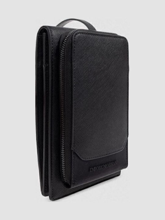 Herren Schulter / Crossbody Tasche Schwarz