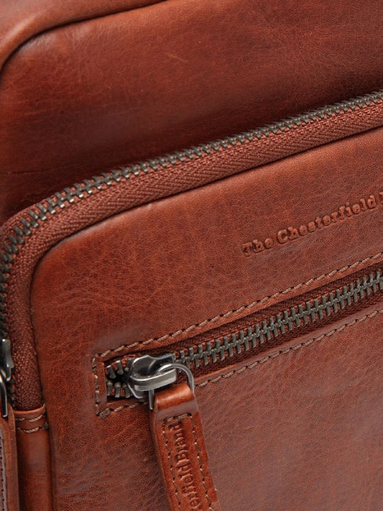 Brand Leather Men's Bag Shoulder / Crossbody Tabac Brown
