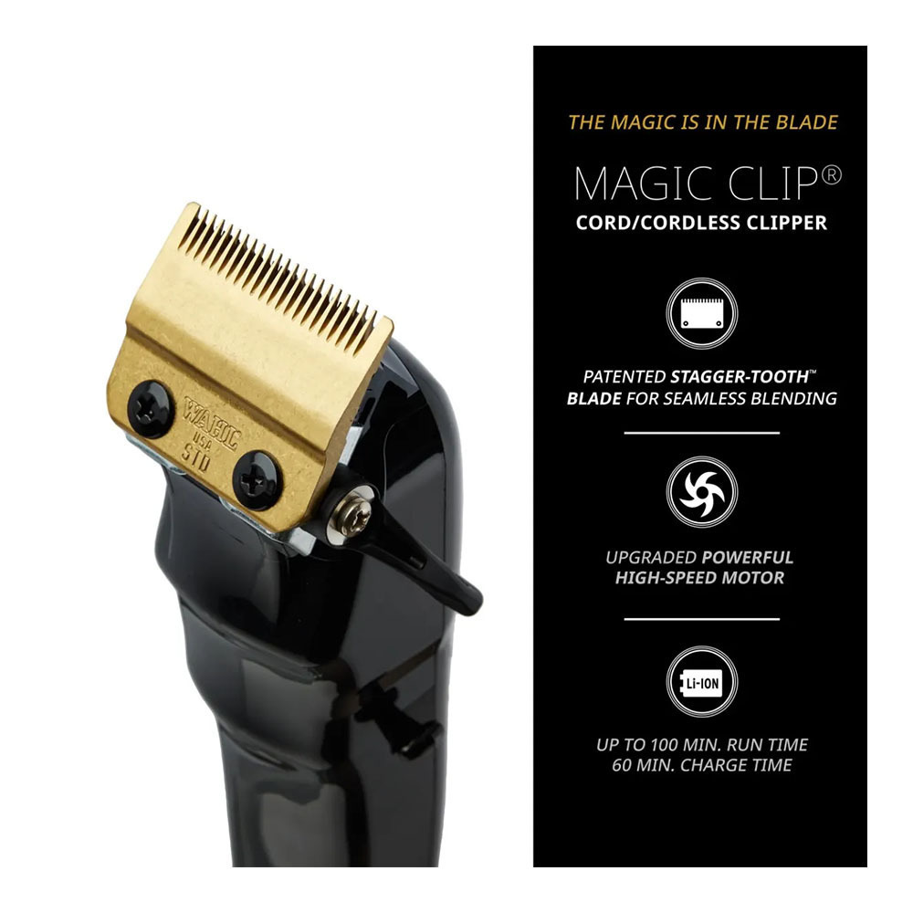 Wahl Professional Magic Clip Profesională Mașină de Tuns Neagră