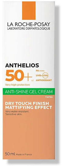 La Roche Posay Anthelios XL Dry Touch Anti-Shine Αδιάβροχο Αντηλιακό Gel Προσώπου SPF50 με Χρώμα 50ml