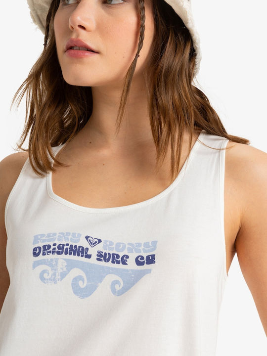 Roxy Women's Surfclassic Tank Organic T-shirt Egret