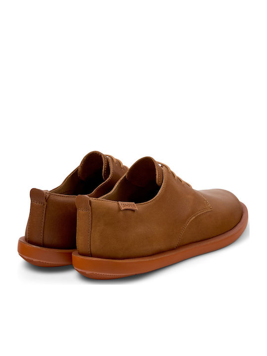 Wagon Men's Leather Casual Shoes Brown