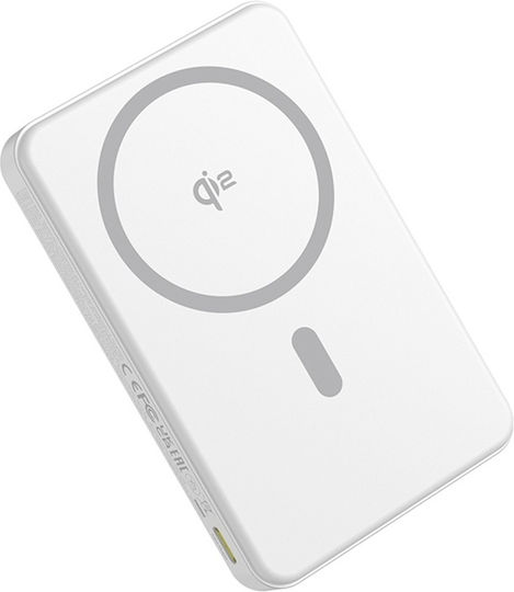 Baseus Airpow2 Qi2 Power Bank 10000mAh 22.5W με Θύρα USB-A και Θύρα USB-C Power Delivery Λευκό