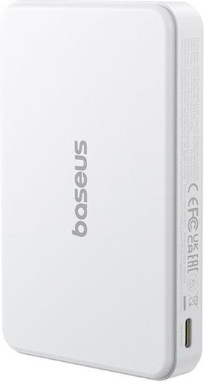 Baseus Airpow2 Qi2 Power Bank 10000mAh 22.5W με Θύρα USB-A και Θύρα USB-C Power Delivery Λευκό