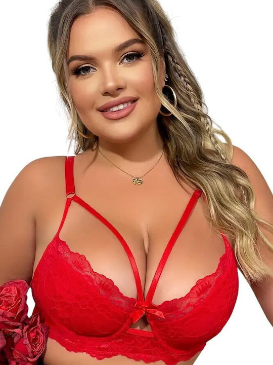 AnnaMu Sexy Σουτιέν Κόκκινο
