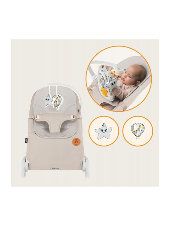 Lionelo Χειροκίνητο Relax Μωρού Lilac Beige Sand για Παιδί έως 9kg
