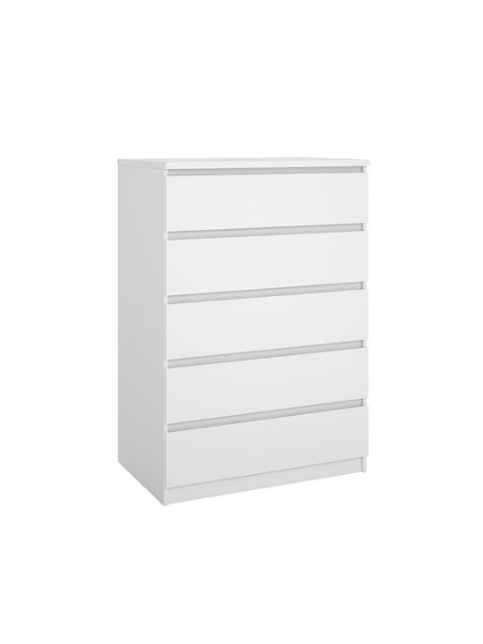 Συρταριέρα Κρεβατοκάμαρας White 77x50x111.3cm