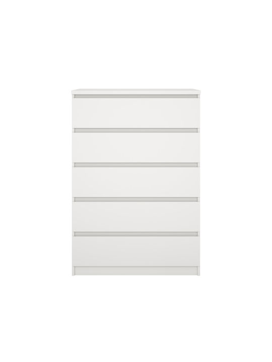 Συρταριέρα Κρεβατοκάμαρας White 77x50x111.3cm