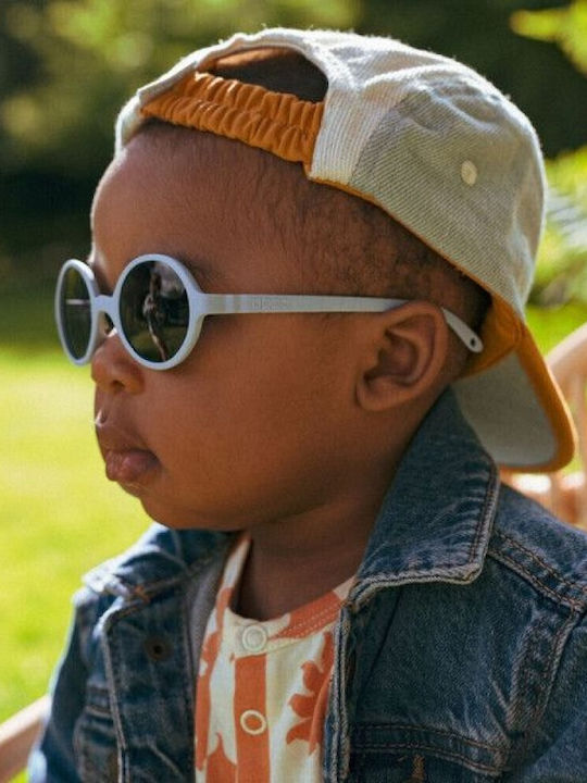 KiETLA Rozz Runde Kinder-Sonnenbrillen Blau Für 1-2 Jahre