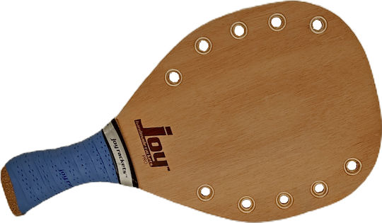 Joy Yatagan Sport Ρακέτα Παραλίας Μπεζ 345gr με Λοξή Λαβή Μπλε