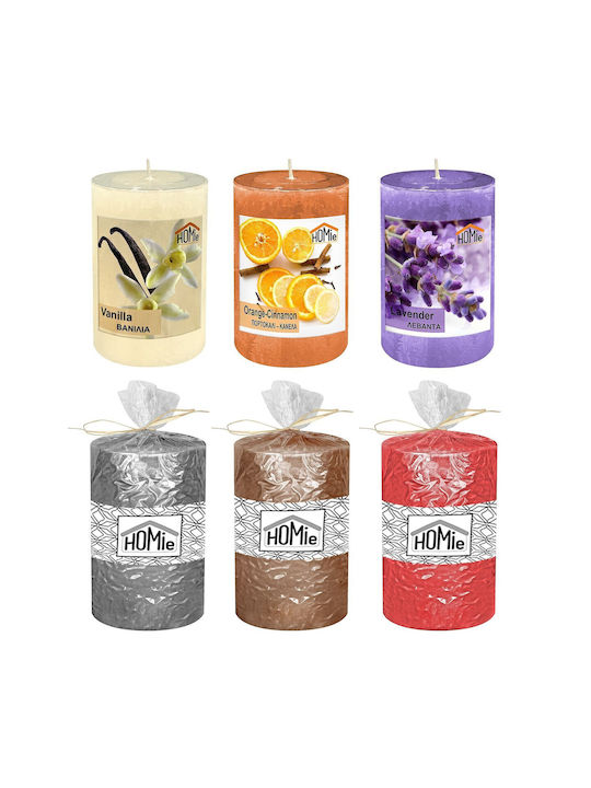 Scented Candle Log Φ7x10cm Homie 5789 Orange